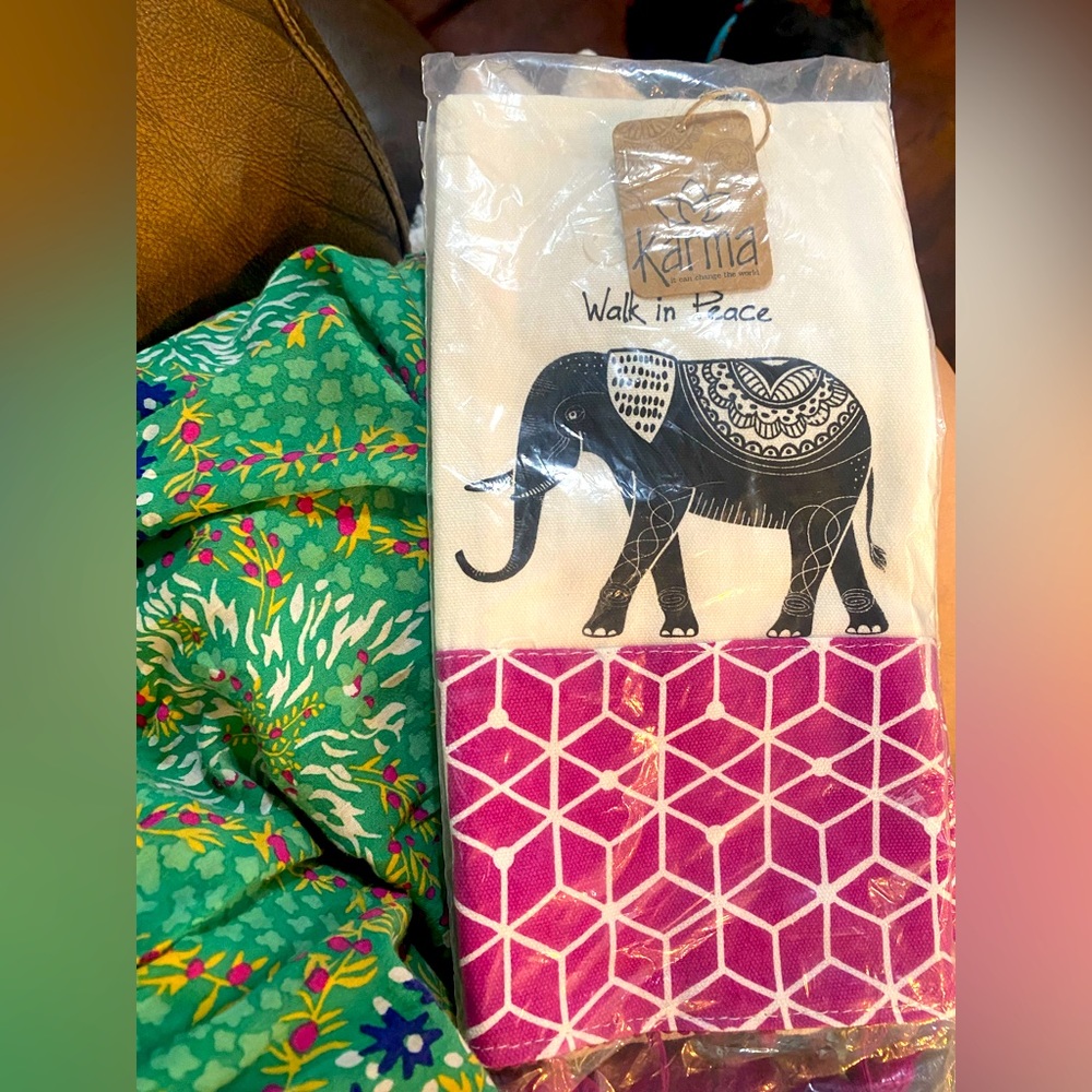 Two decor towels for kitchen or bath